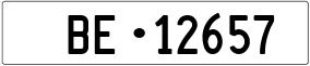 Truck License Plate